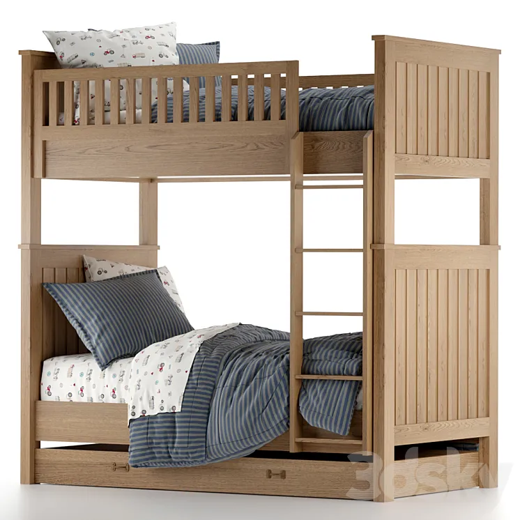 RH Baby & Child Kenwood bunk bed 3DS Max