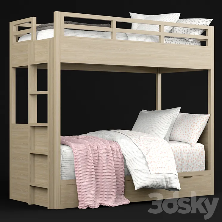 RH Baby & Child Landry bunk bed 3DS Max