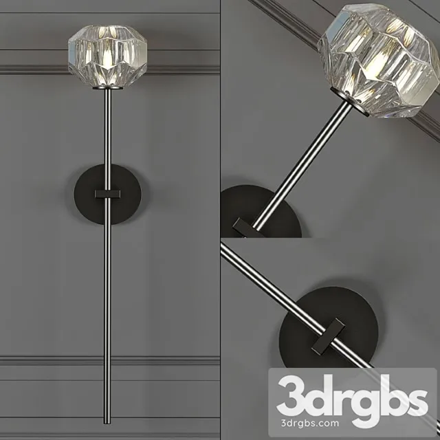 Rh boule de cristal long sconce 3dsmax Download