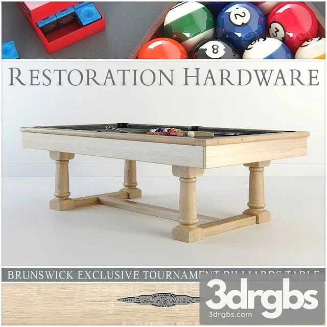 RH Brunswick Exclusive Tournament Billiards Table 3dsmax Download