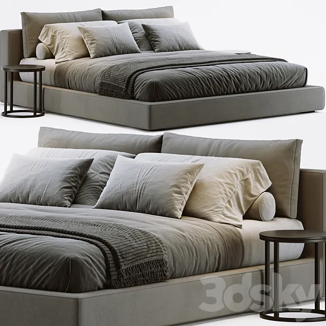 RH Cloud Platform Bed 3ds Max