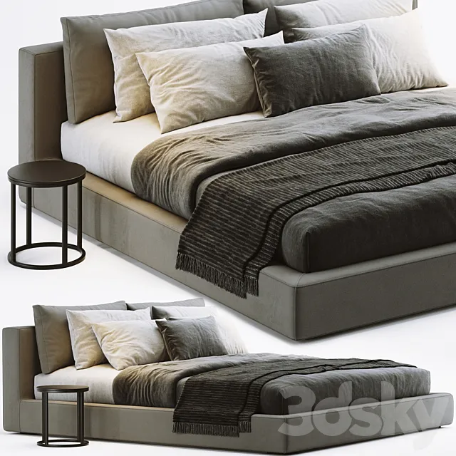 RH Cloud Platform Bed 3ds Max