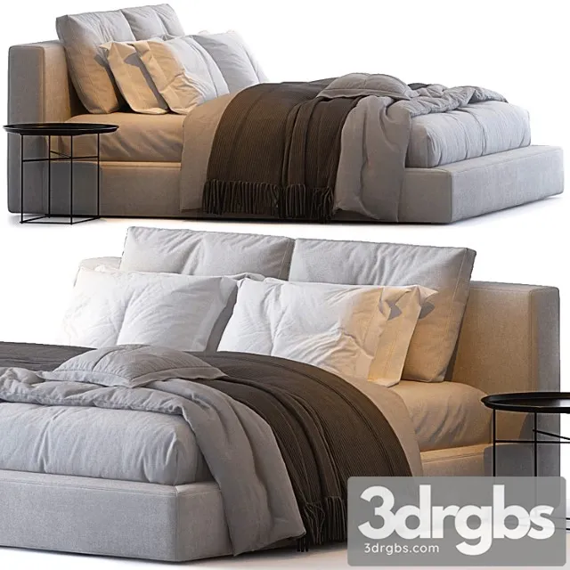 Rh Cloud Slipcovered Platform Bed 2 3dsmax Download