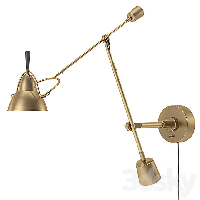 RH – Counterpoise Swing-Arm Sconce 3DS Max Model