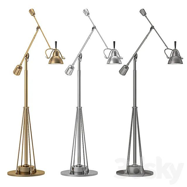 RH – Counterpoise Task Floor Lamp 3ds Max