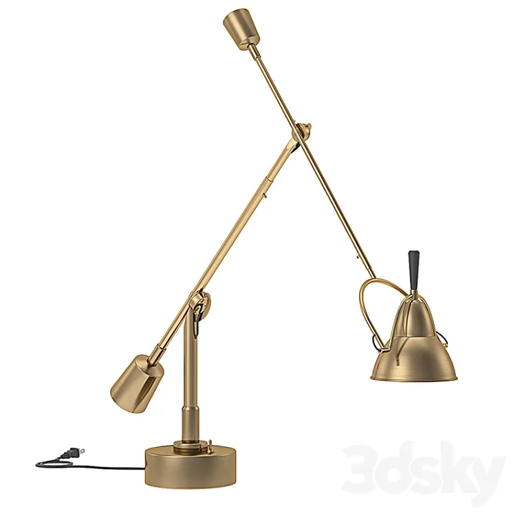 RH – Counterpoise Task Table Lamp 3DS Max Model