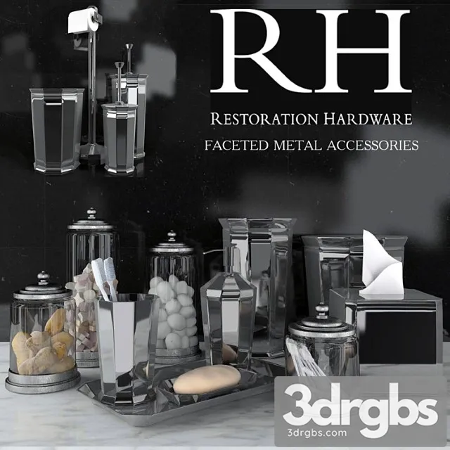 Rh Faceted Metal Accessories 3dsmax Download