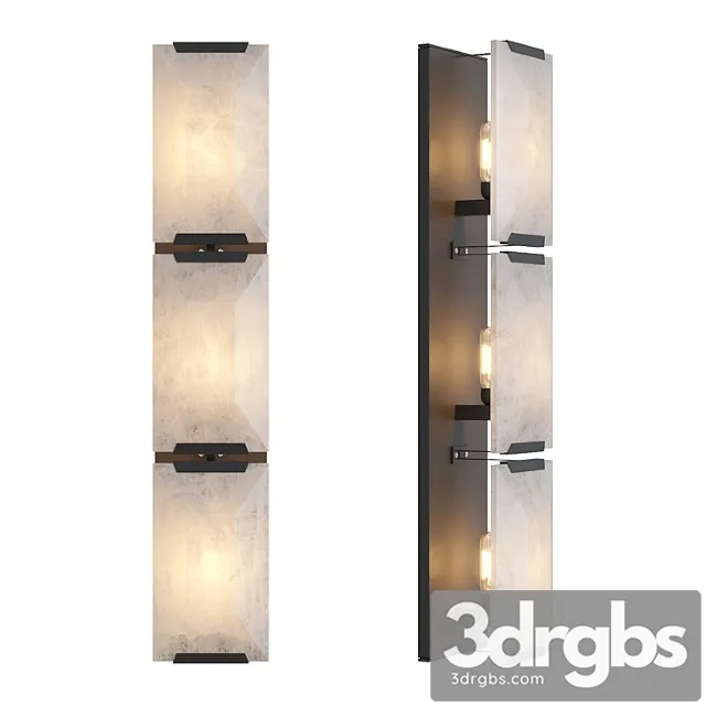Rh harlow calcite linear sconce