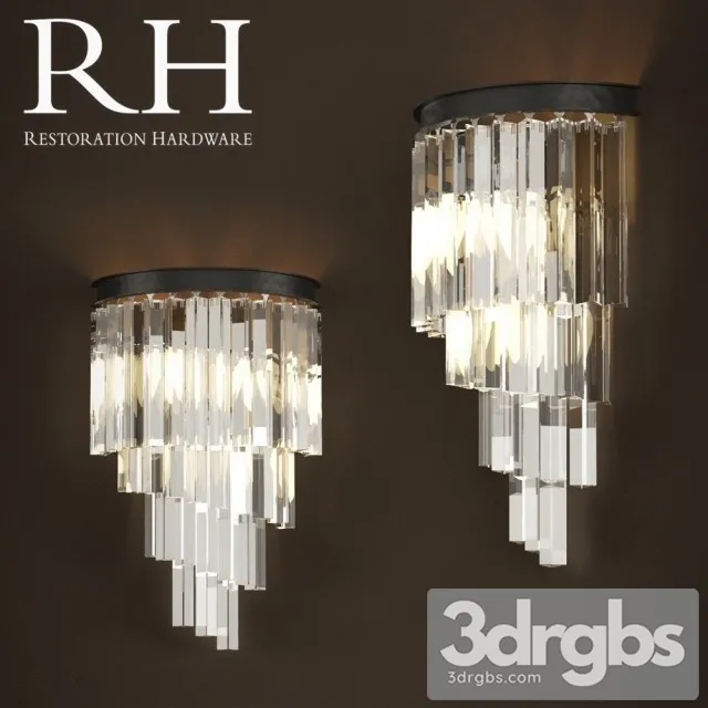 RH Heliz Glass Sconce 3dsmax Download