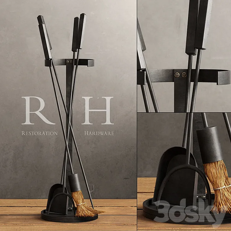 RH \/ INDUSTRIAL HEARTH TOOL SET 3DS Max