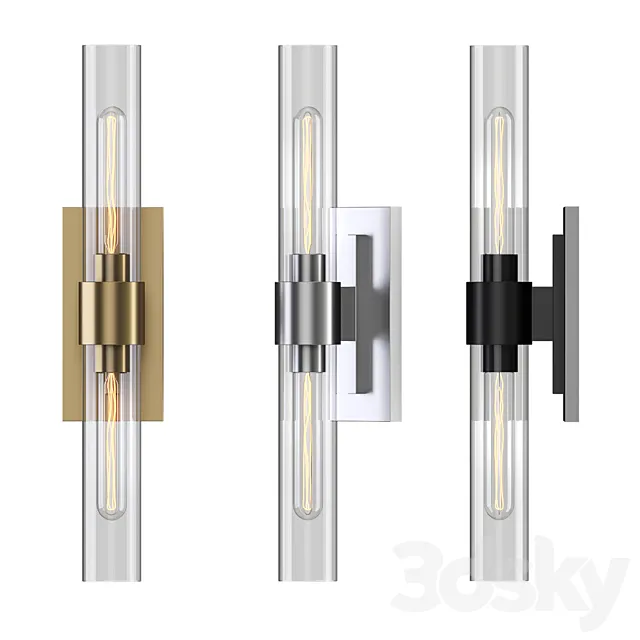 RH interiors RAVELLE LINEAR SCONCE 3ds Max