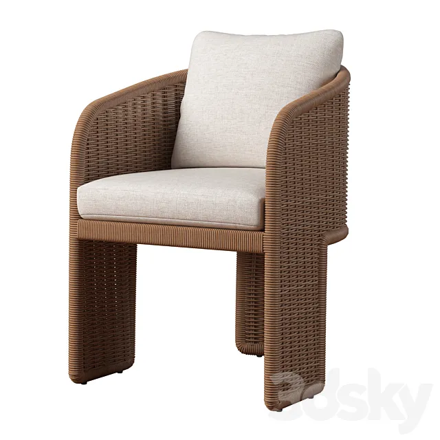RH LA PAZ DINING CHAIR 3ds Max