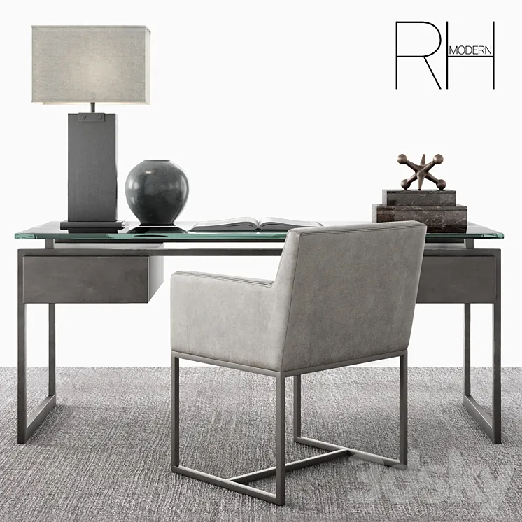 RH Latour Desk Set 3DS Max