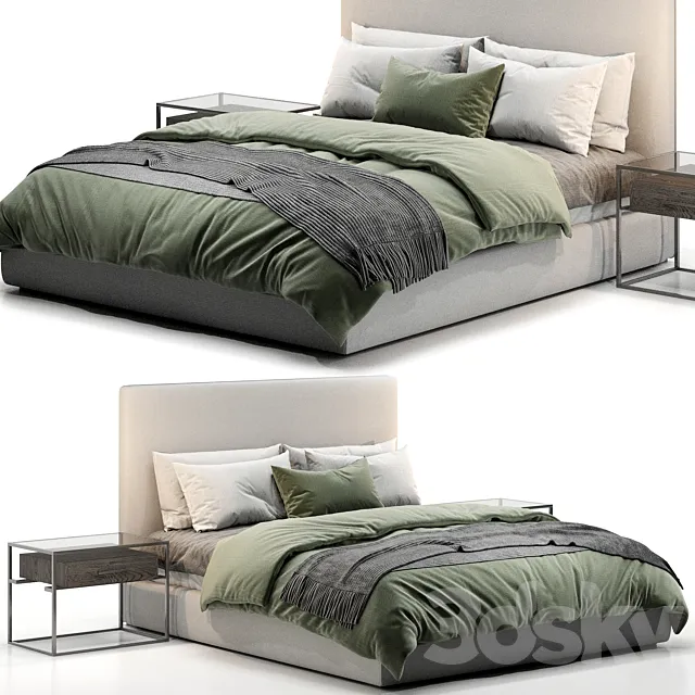 RH LAWSON BED 3ds Max