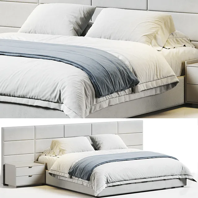 RH Modena Bed 3ds Max