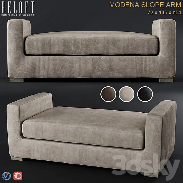 RH MODENA Bench 3ds Max