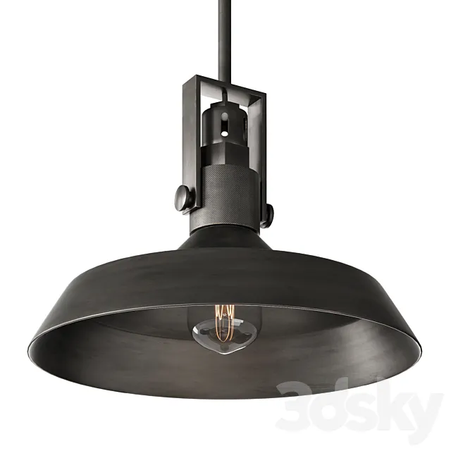 RH Modern Condorcet Metal Shade Pendant 3ds Max
