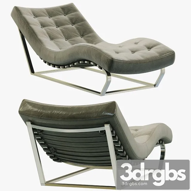 RH Modern Heath Box Leather Chaise 3dsmax Download