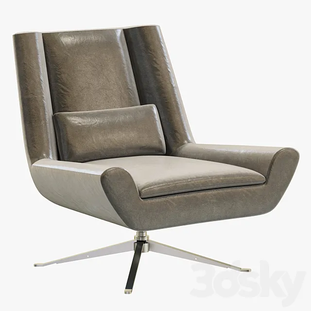 RH Modern Luke Leather Chair 3DS Max Model