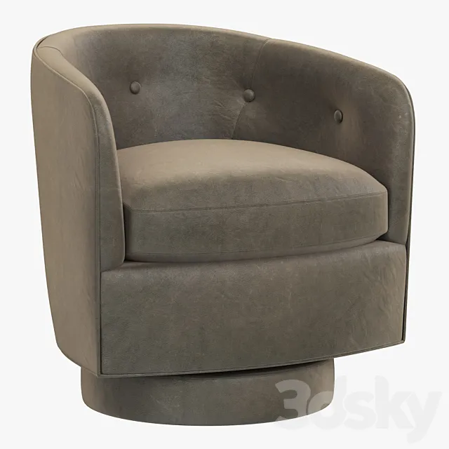 RH Modern Milo Baughman Chair 3ds Max