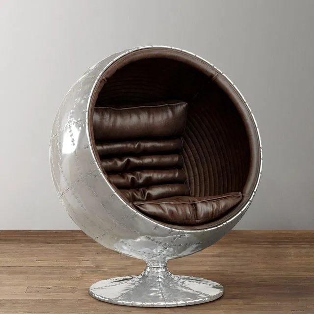 RH ORBIT SPITFIRE LEATHER CHAIR 3dsMax Model