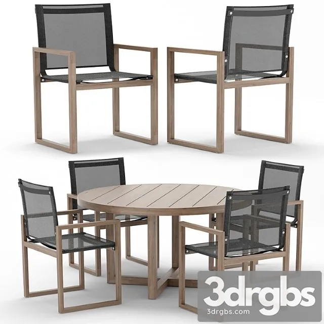 Rh outdoor aegean round table-chair 2 3dsmax Download