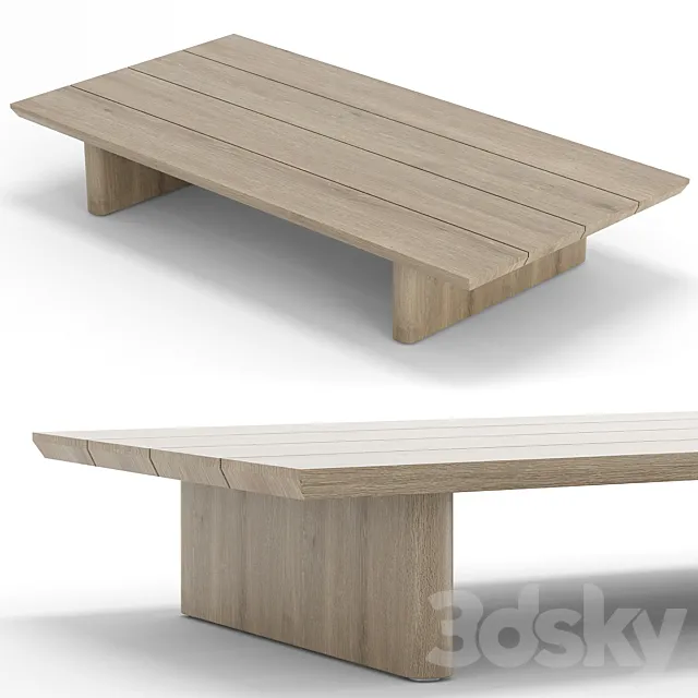 RH Outdoor Baimain coffee table 3DS Max Model