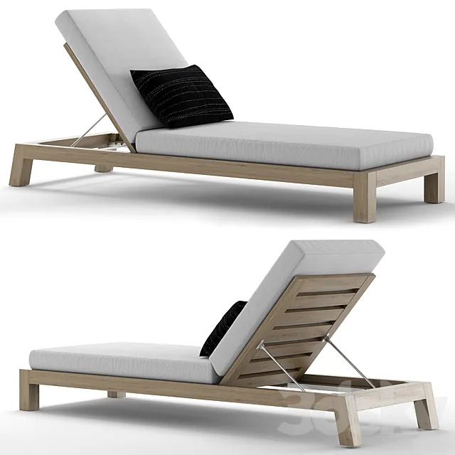 RH Outdoor Bonaire chaise 3ds Max