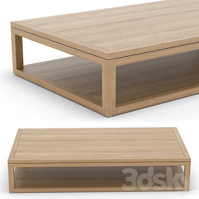 RH Outdoor Capri coffee table 3ds Max