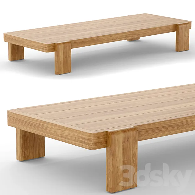 RH outdoor vigo coffee table 3DS Max Model