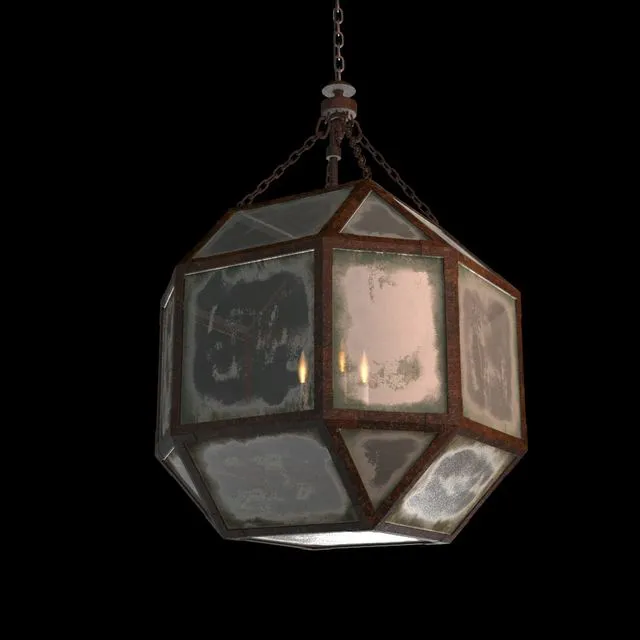 RH PARISIAN OCTAGONAL PENDANT (3 size) 3dsMax Model