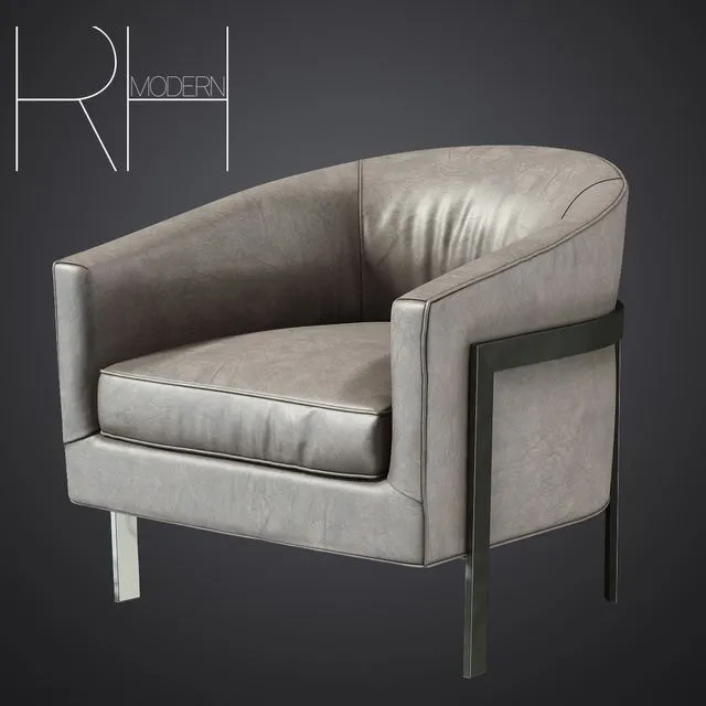 RH REGINALD LEATHER CHAIR 3dsMax Model