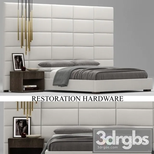 RH Restangle Bed 3dsmax Download