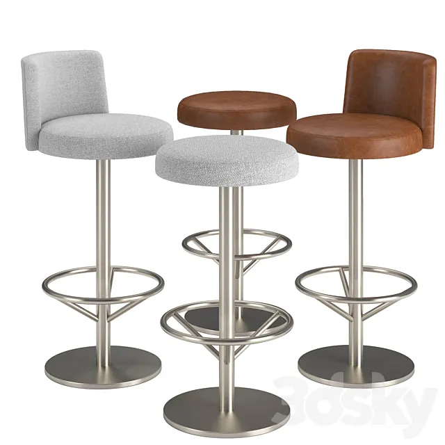 RH Sayer Swivel Stool 3DS Max Model