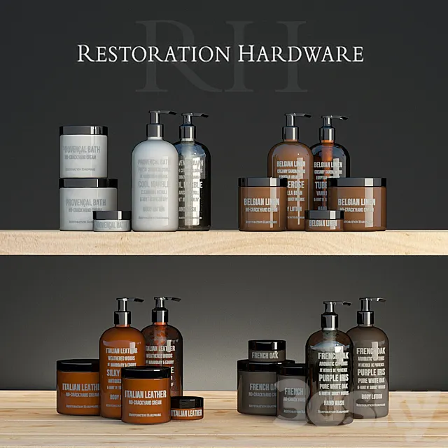 RH SOAP & LOTION COLLECTION 3DSMax File