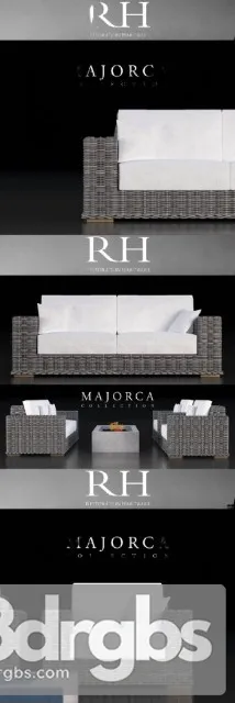 RH Sofa Grey 01 3dsmax Download