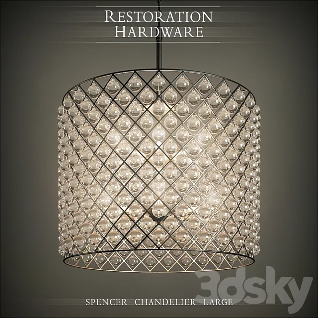 RH Spencer Chandelier 3DS Max Model