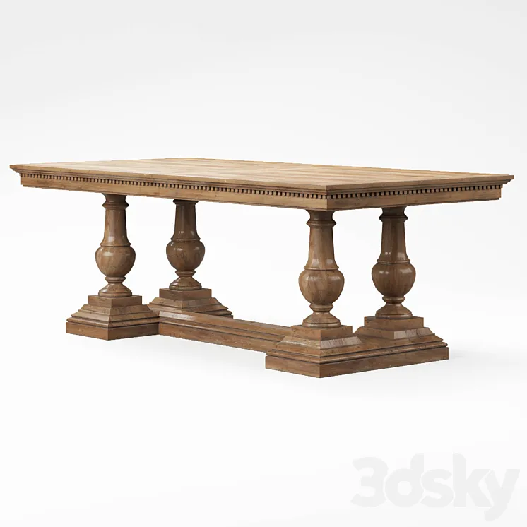 RH St James Dining Table 3DS Max Model