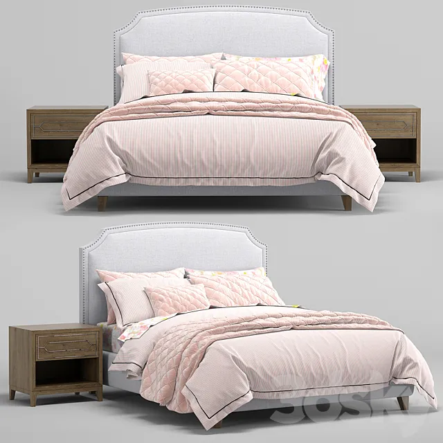 RH Teen Antonia bed 3DSMax File