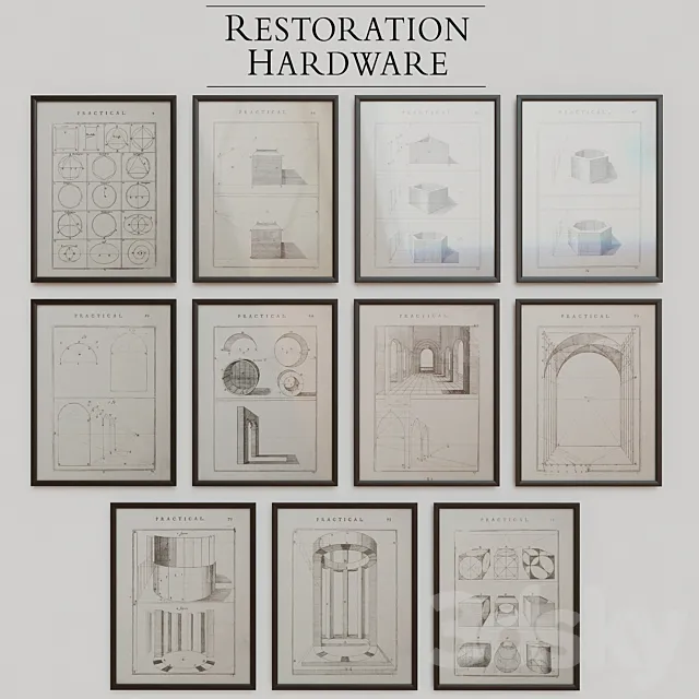 RH The practice of perspective 18c. etches 3DSMax File