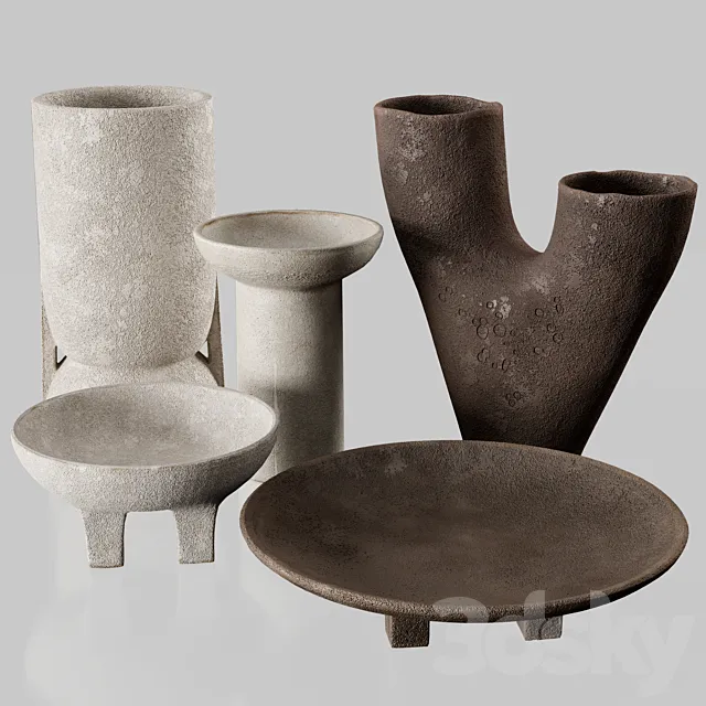 RH Vases collection 3 3ds Max