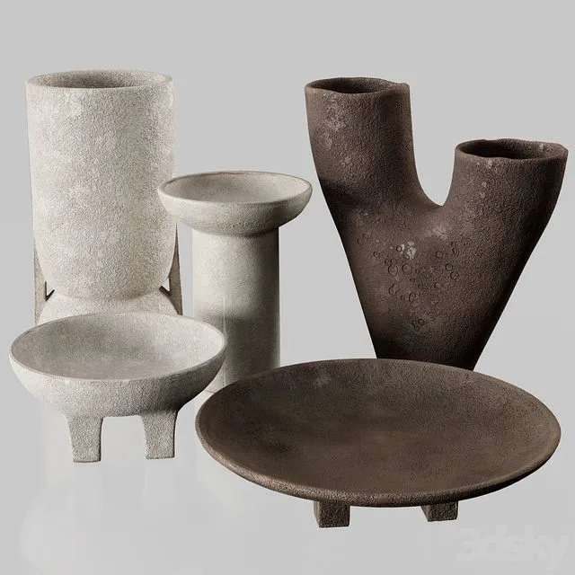 RH Vases collection 3 3dsMax Model
