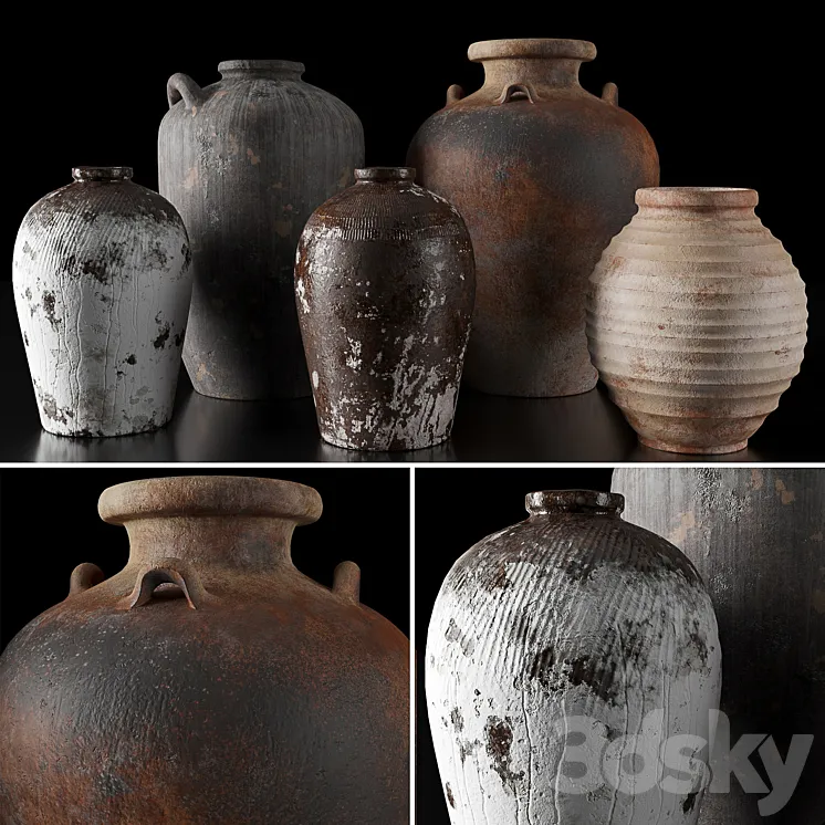 Rh vases collection 3DS Max Model
