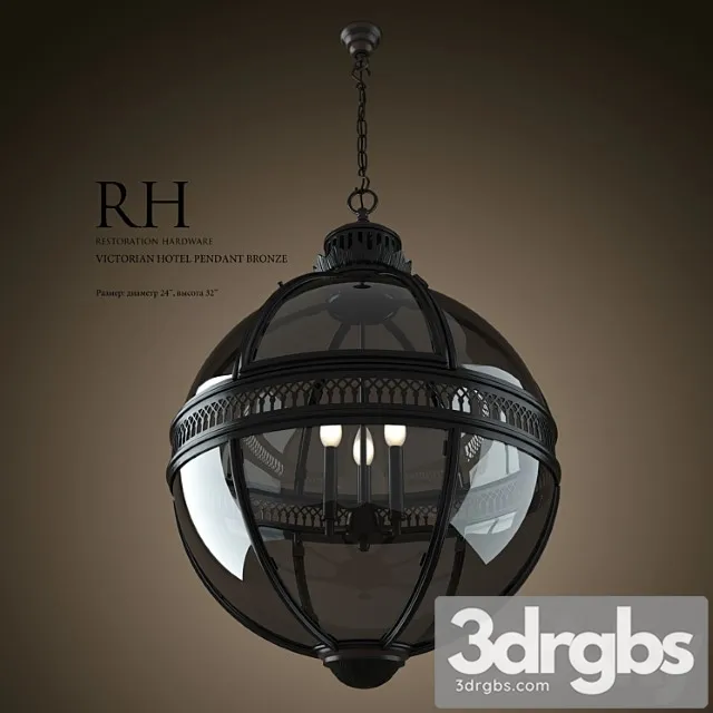 Rh Victorian Hotel Pendant Bronze 3dsmax Download