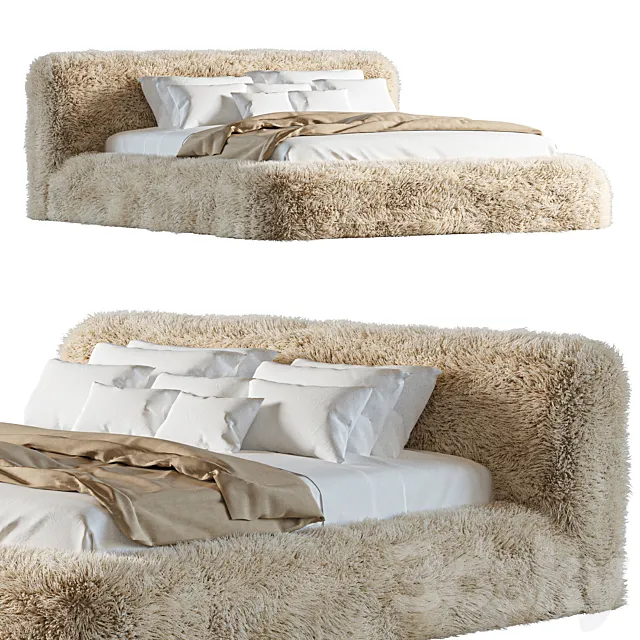 Rh Yeti Sheepskin Bed 3ds Max