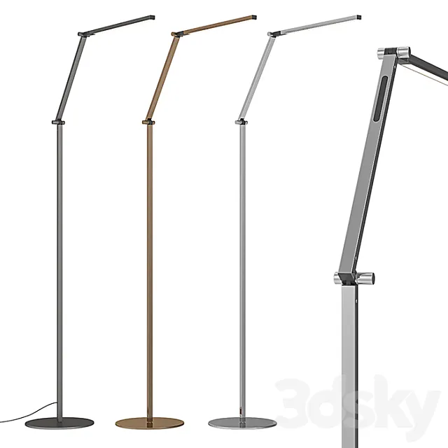 RH – Z Bar LED Task Floor Lamp 3ds Max