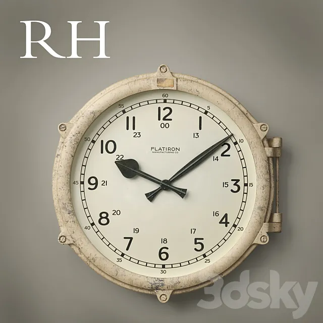 RH_1930S BARGE CLOCK 3ds Max