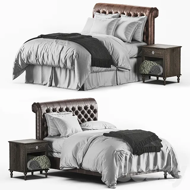 RH_Chesterfield__Sleigh 3ds Max