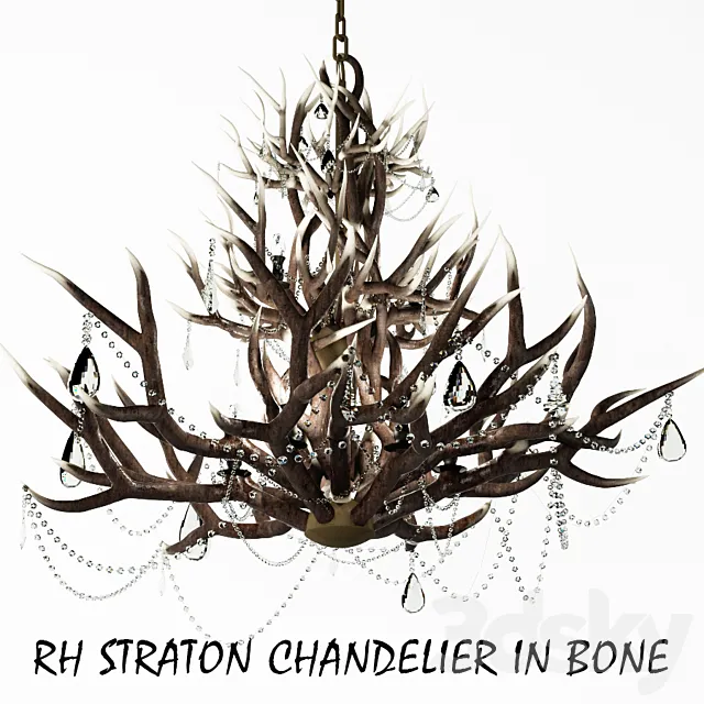 RH_STRATON CHANDELIER IN BONE 3ds Max