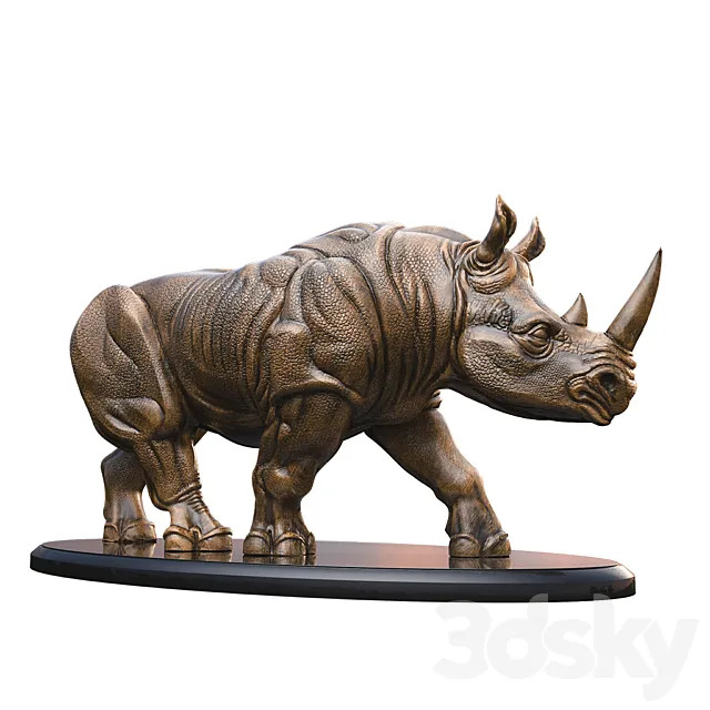 Rhinoceros 3DS Max Model